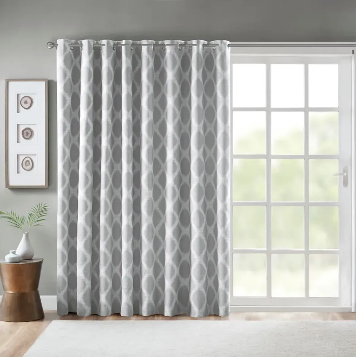 Oswego 84" Blackout Patio Curtain - Gray