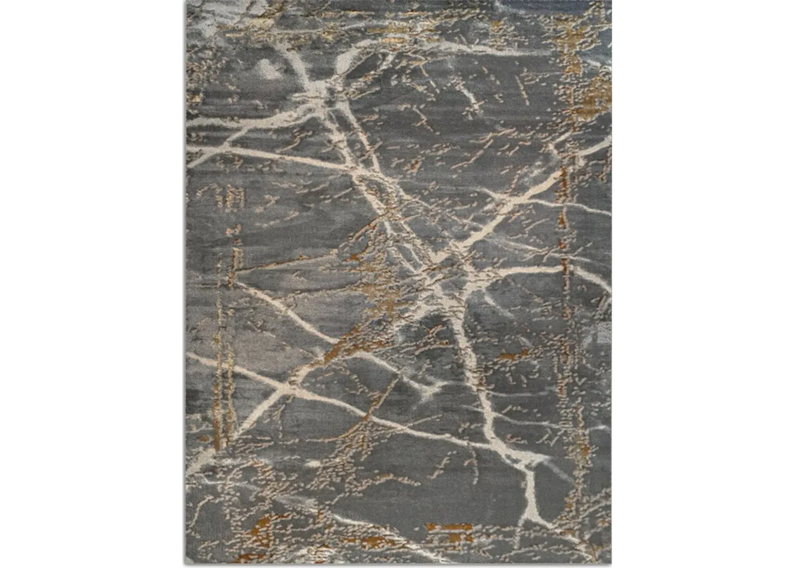 Nyla 7' x 10' Area Rug -  Gray/Gold