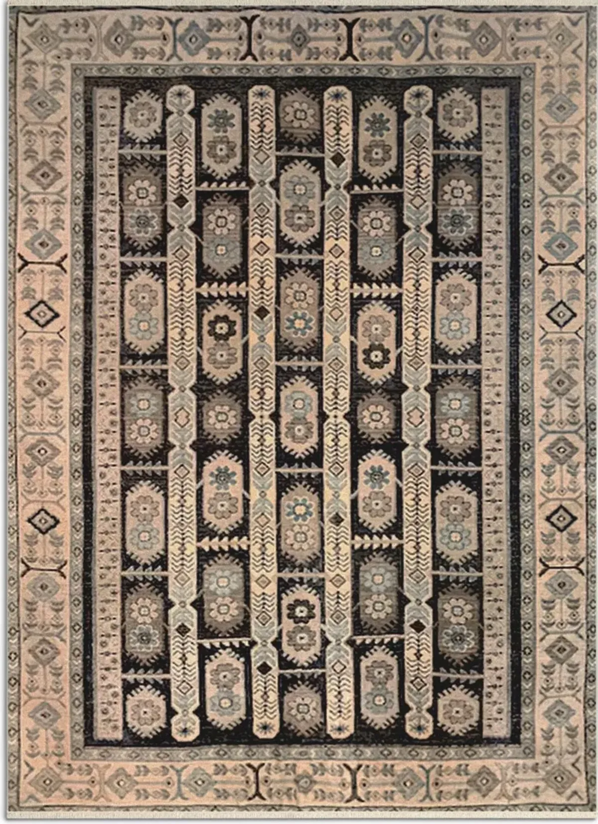 Reno 6.6' x 9.6' Area Rug - Blue/Tan