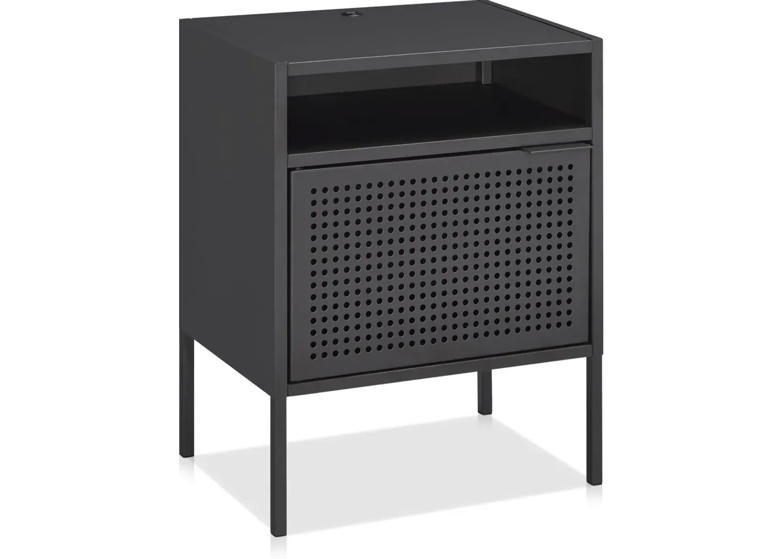 Seward Nightstand with USB Charging - Gray