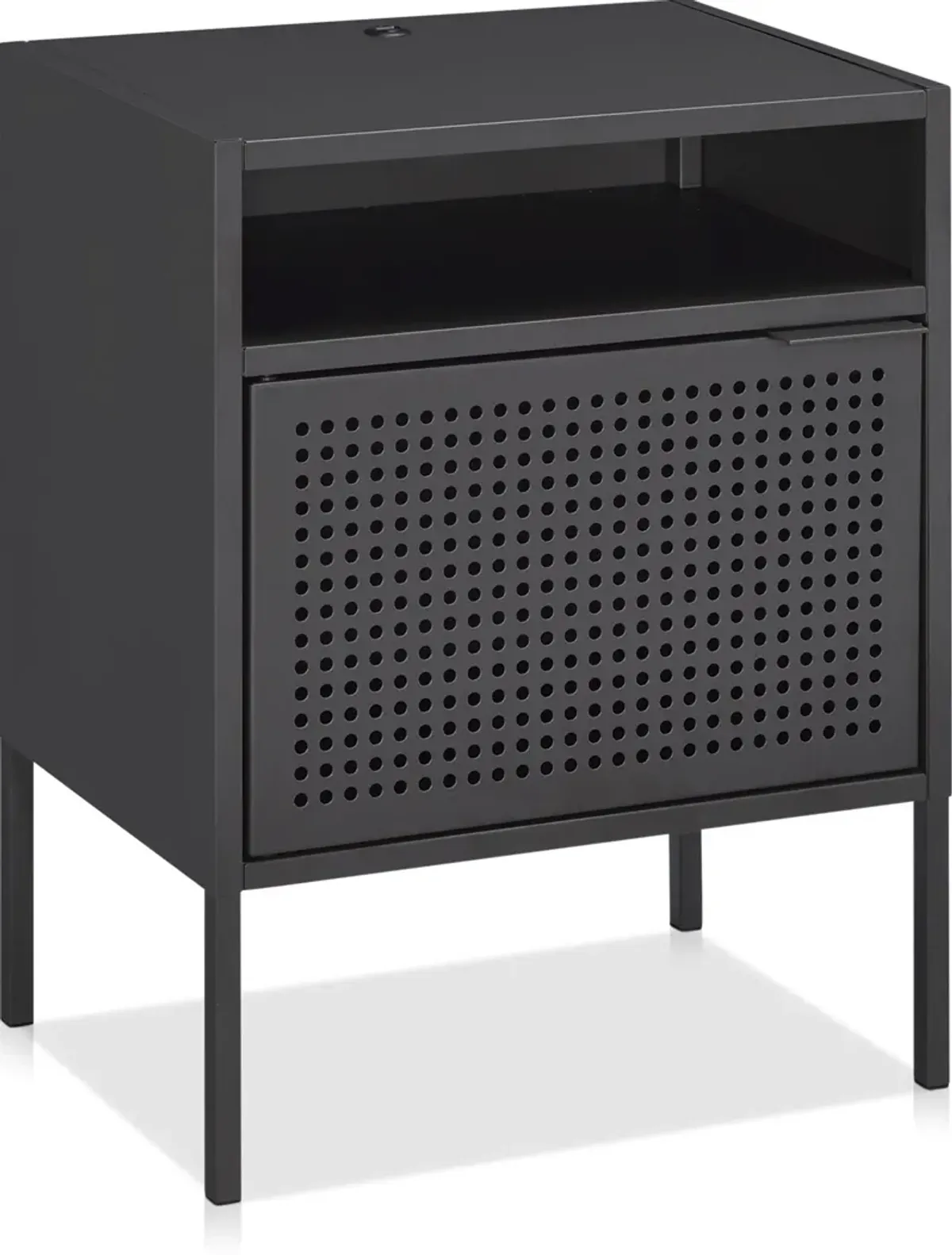 Seward Nightstand with USB Charging - Gray