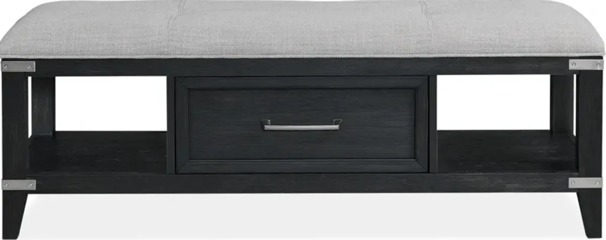 Madrid Storage Bench - Black