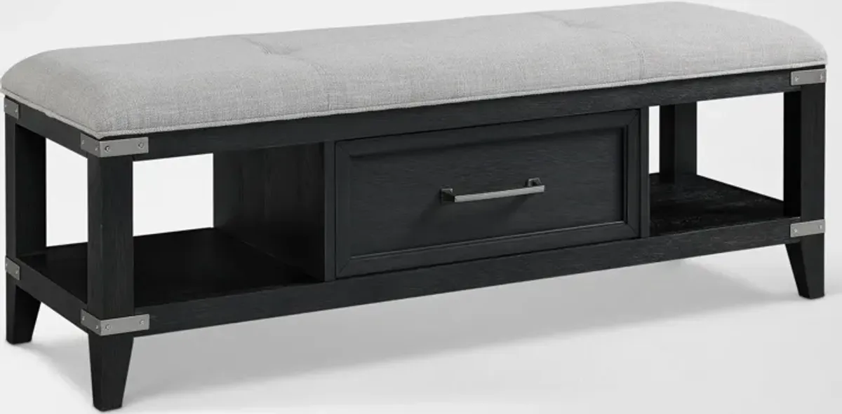 Madrid Storage Bench - Black