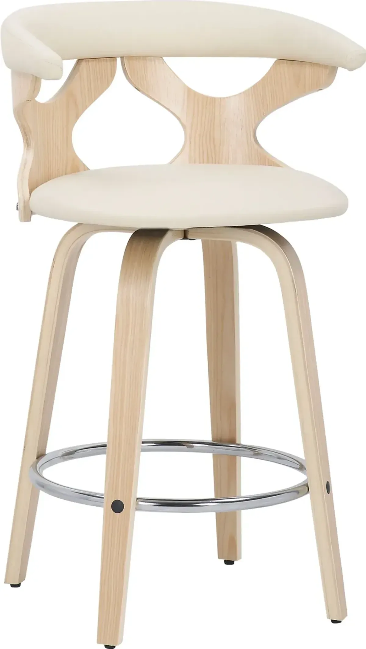 Serafina Set of 2 Counter-Height Stools- Natural