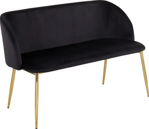 Hermione Bench - Gold/Black