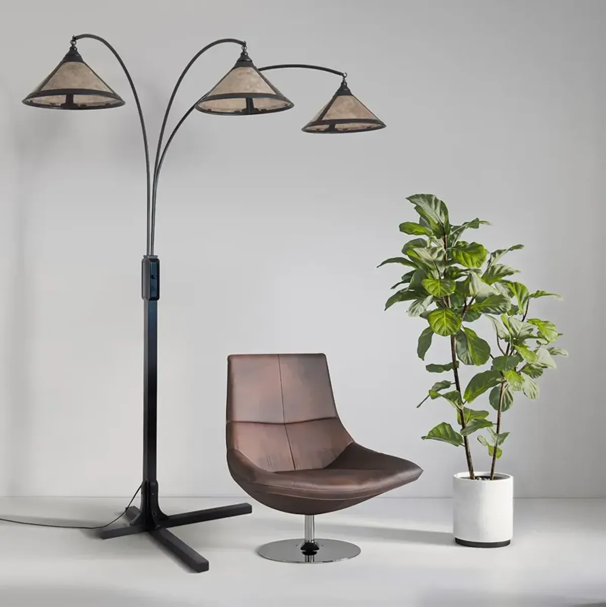 Muse 86'' Floor Lamp - Gunmetal