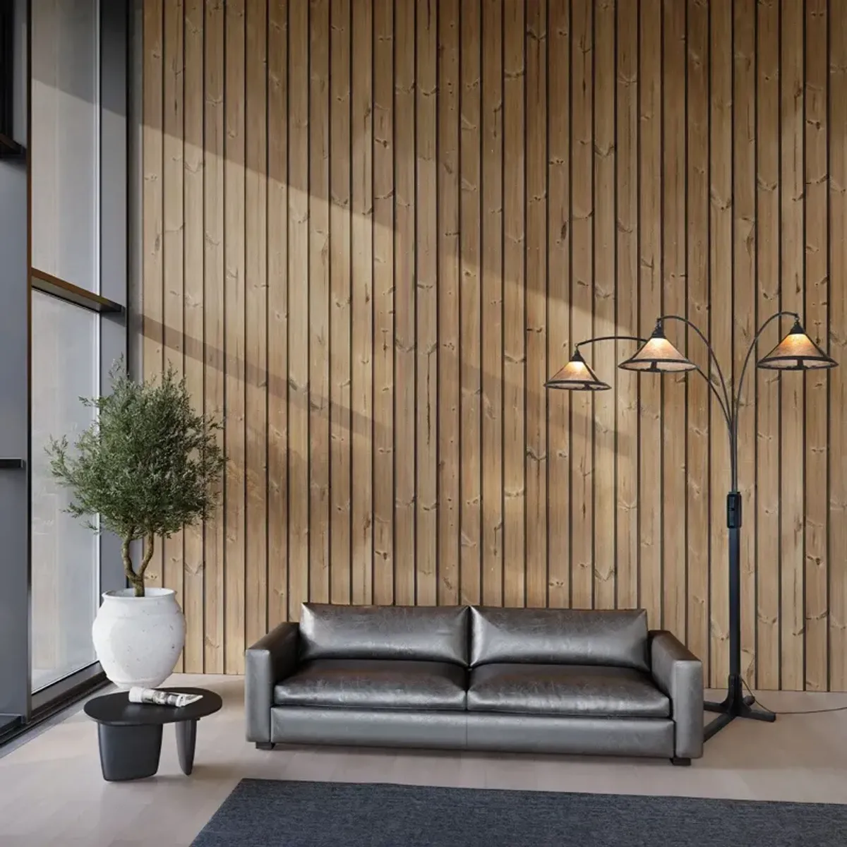 Muse 86'' Floor Lamp - Gunmetal