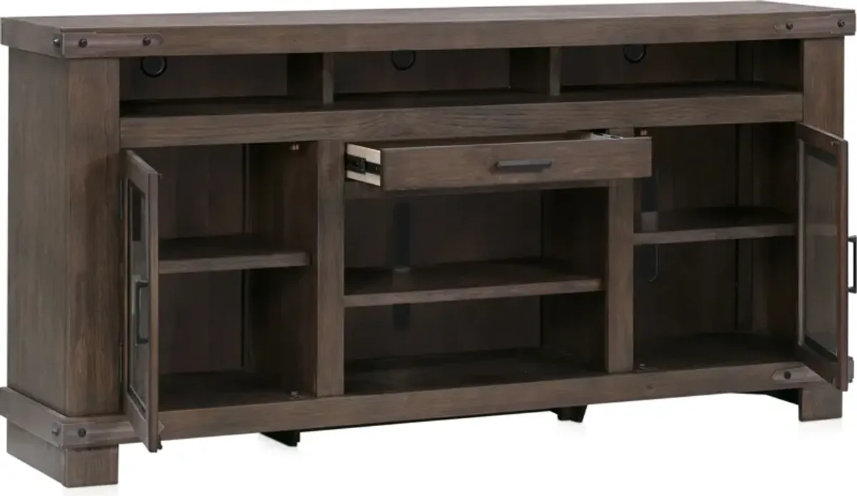 Sterling 78" TV Stand - Brown