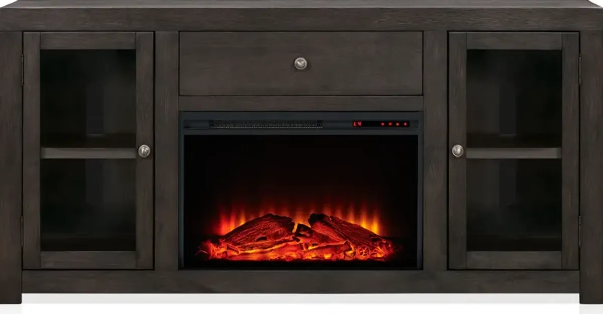 Butler 65" Traditional Fireplace TV Stand - Brown