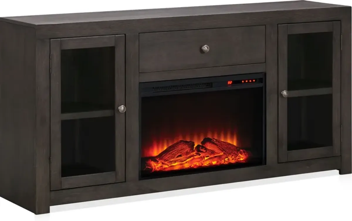 Butler 65" Traditional Fireplace TV Stand - Brown