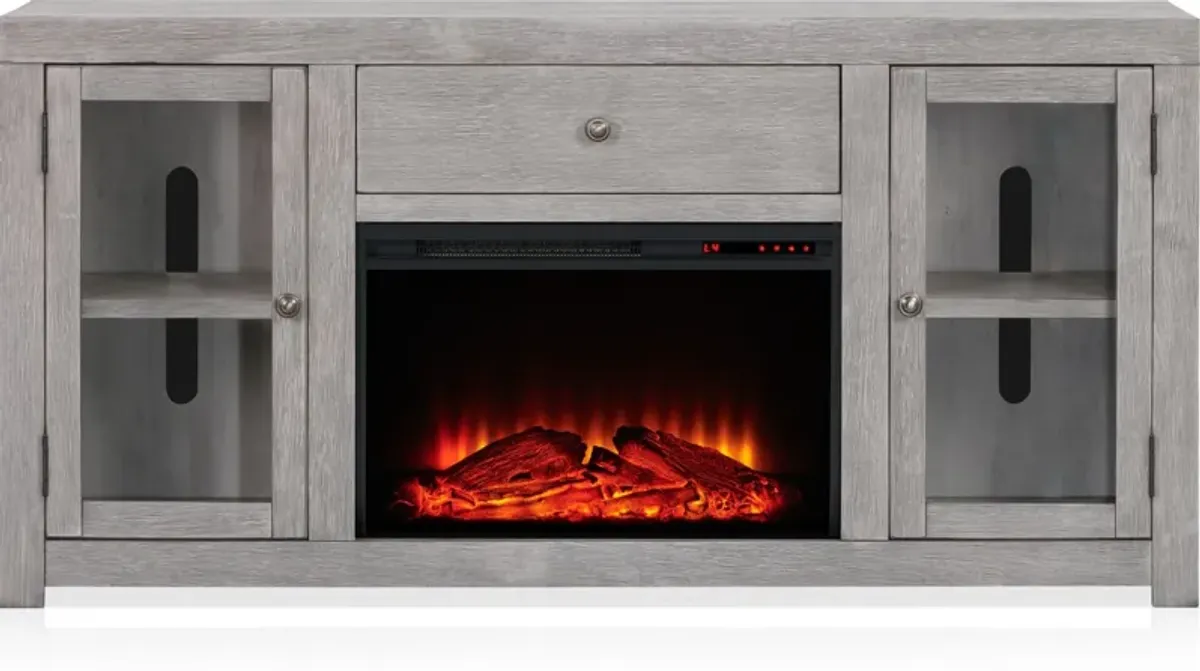 Butler 65" Fireplace TV Stand - Gray