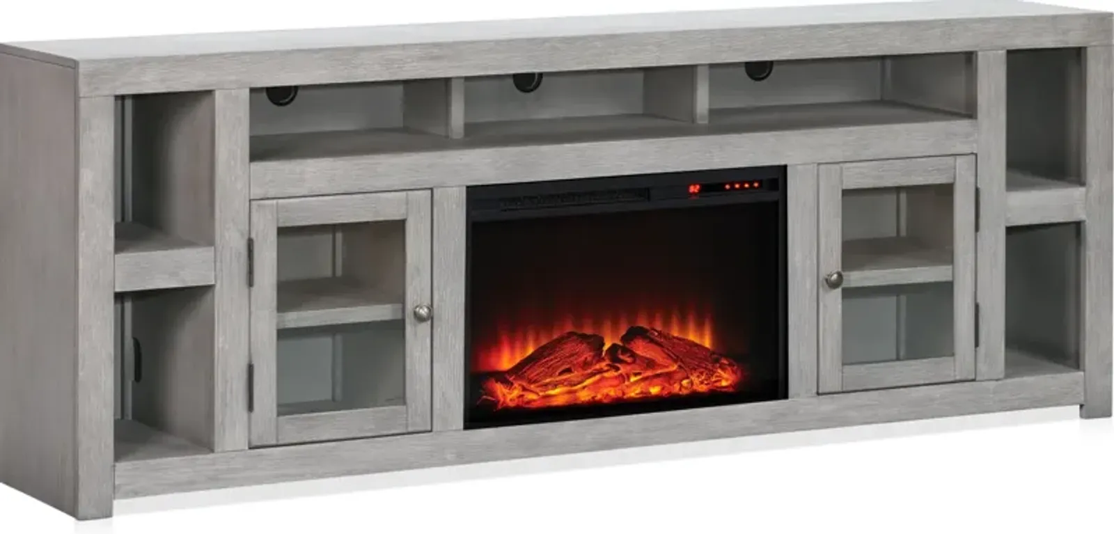 Butler 85" Fireplace TV Stand - Gray