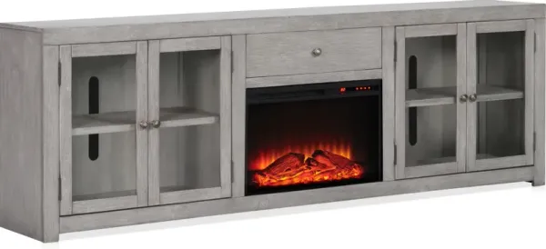 Butler 96" Fireplace TV Stand - Gray