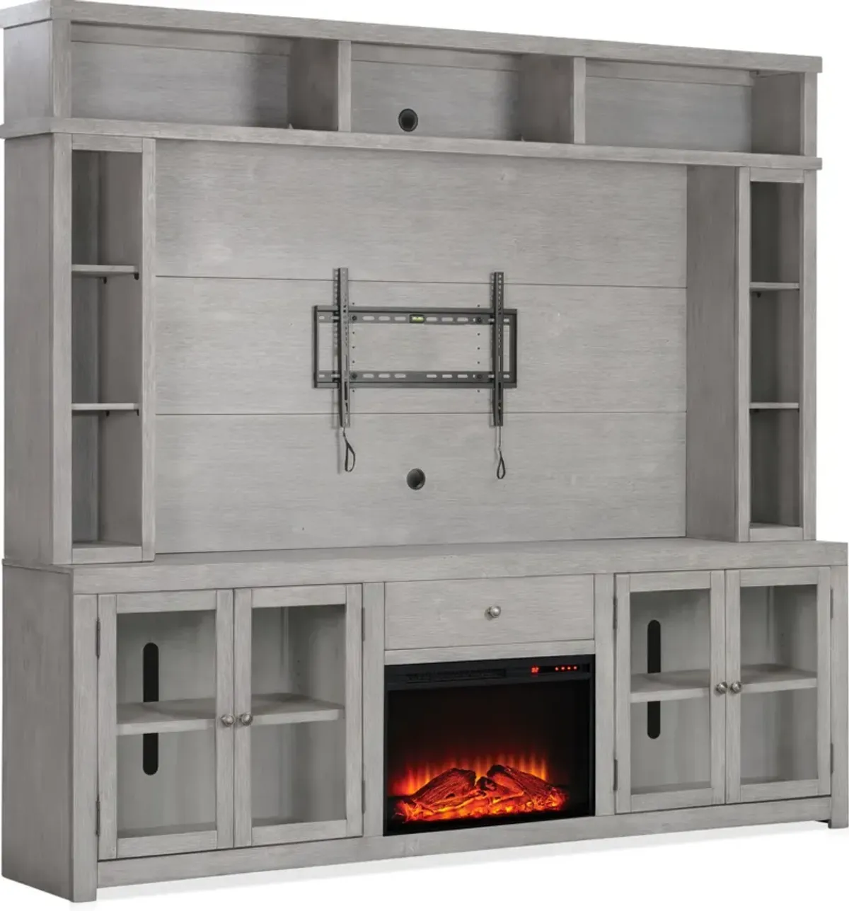 Butler Fireplace Entertainment Wall - Gray