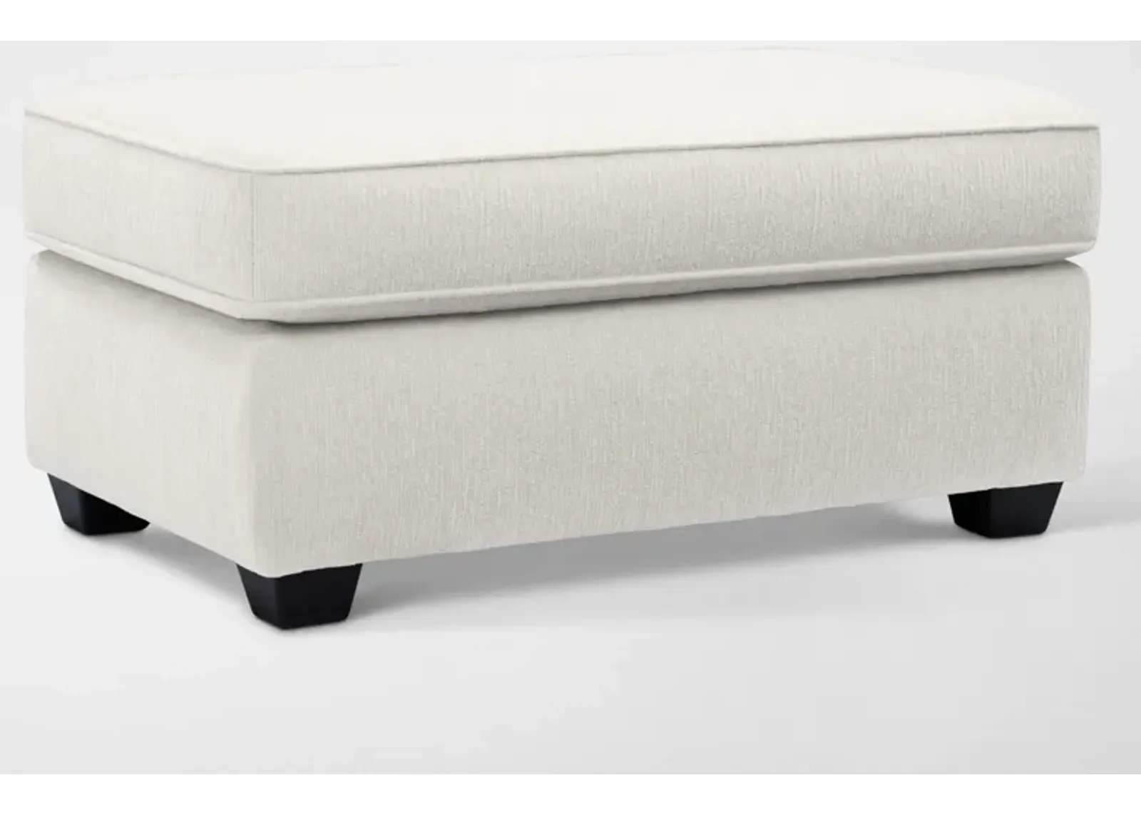 Callie Ottoman - Ivory