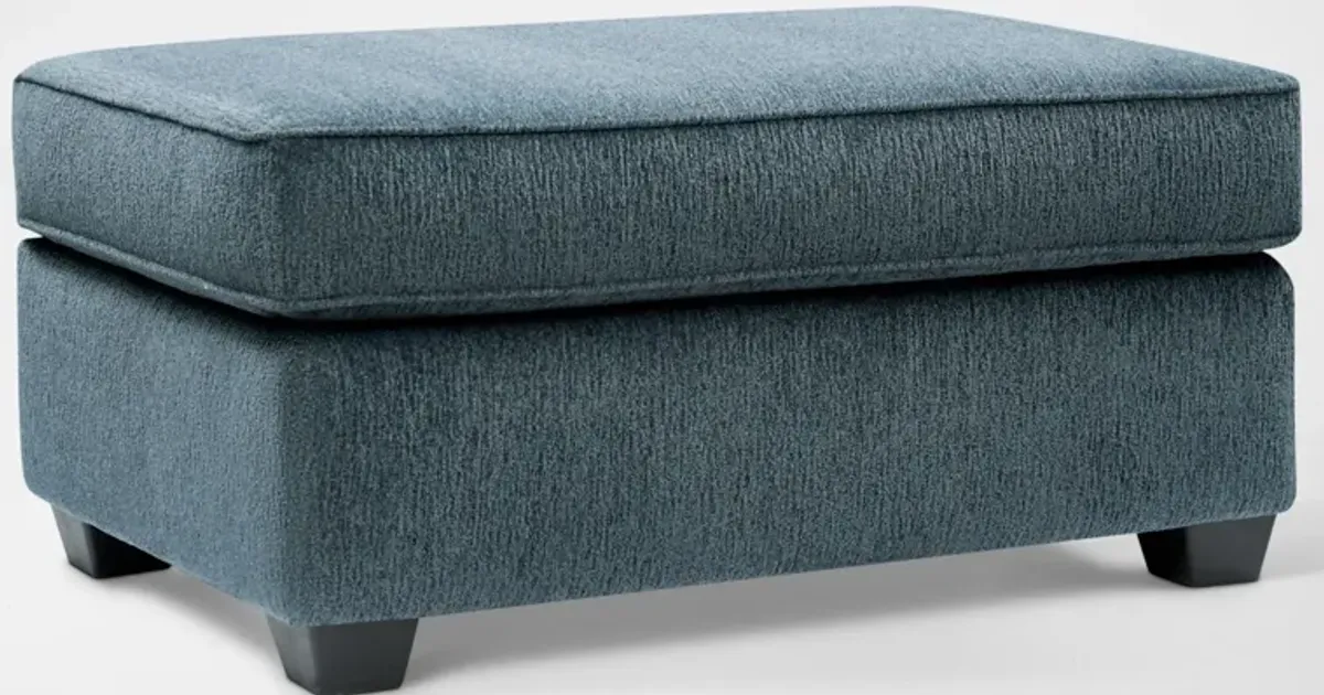 Callie Sofa, Loveseat, Chair and Ottoman - Navy