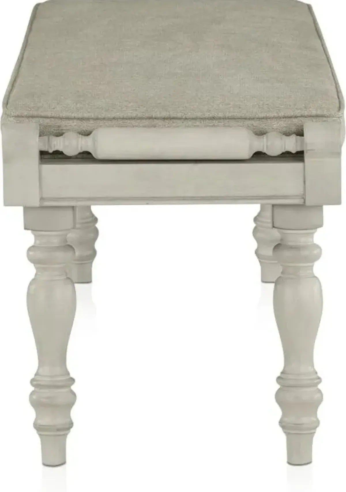 Vineyard Dining Bench - Ivory