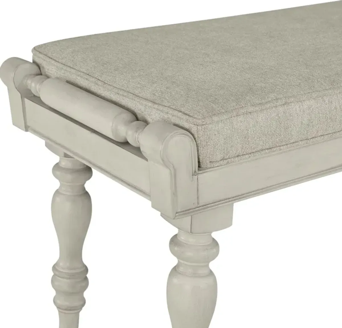 Vineyard Dining Bench - Ivory