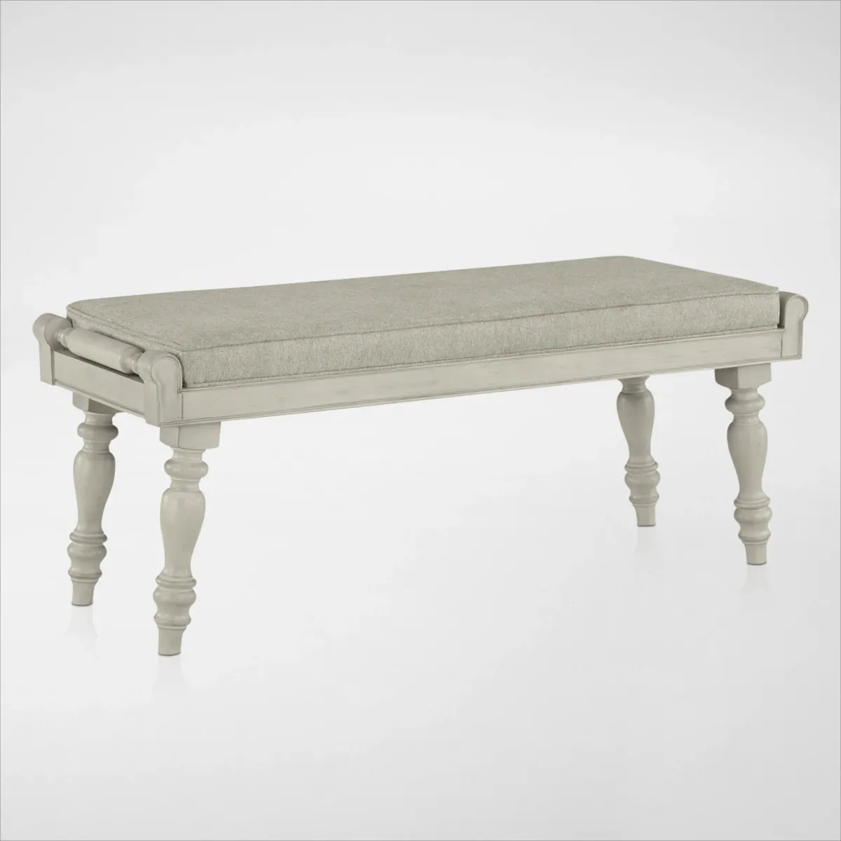 Vineyard Dining Bench - Ivory