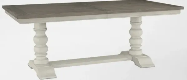 Vineyard Rectangular Extendable Dining Table - Ivory