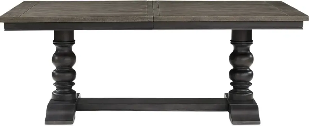 Vineyard Rectangular Extendable Dining Table - Black