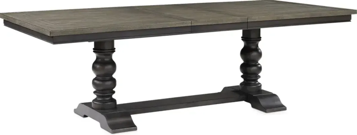 Vineyard Rectangular Extendable Dining Table - Black