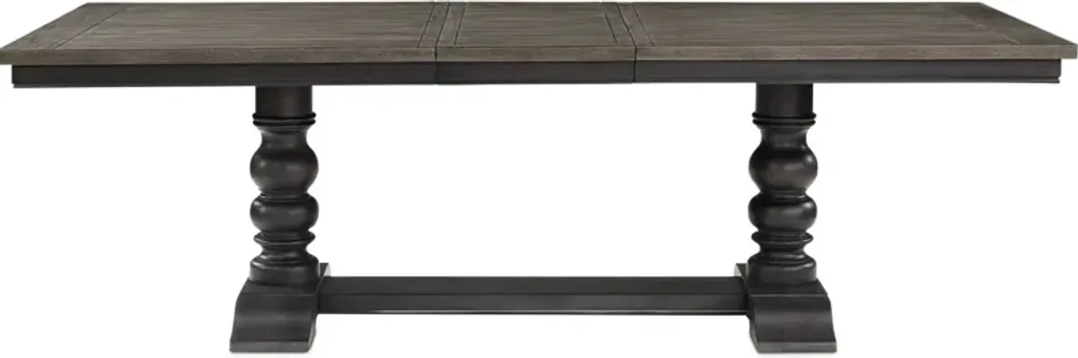 Vineyard Rectangular Extendable Dining Table - Black