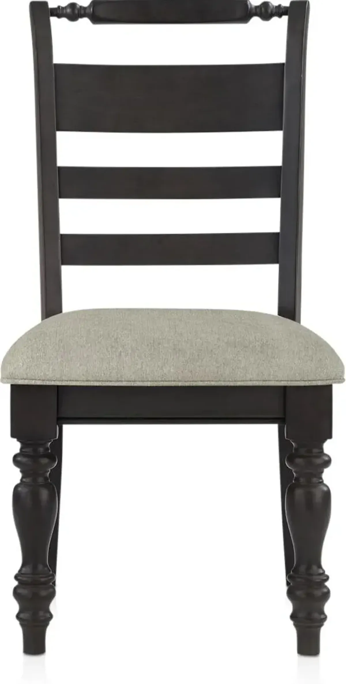 Vineyard Round Dining Table and 4 Dining Chairs - Black