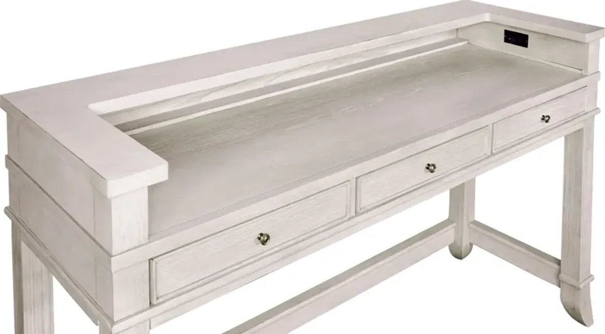 Hazel Gameday Console Table - Water White