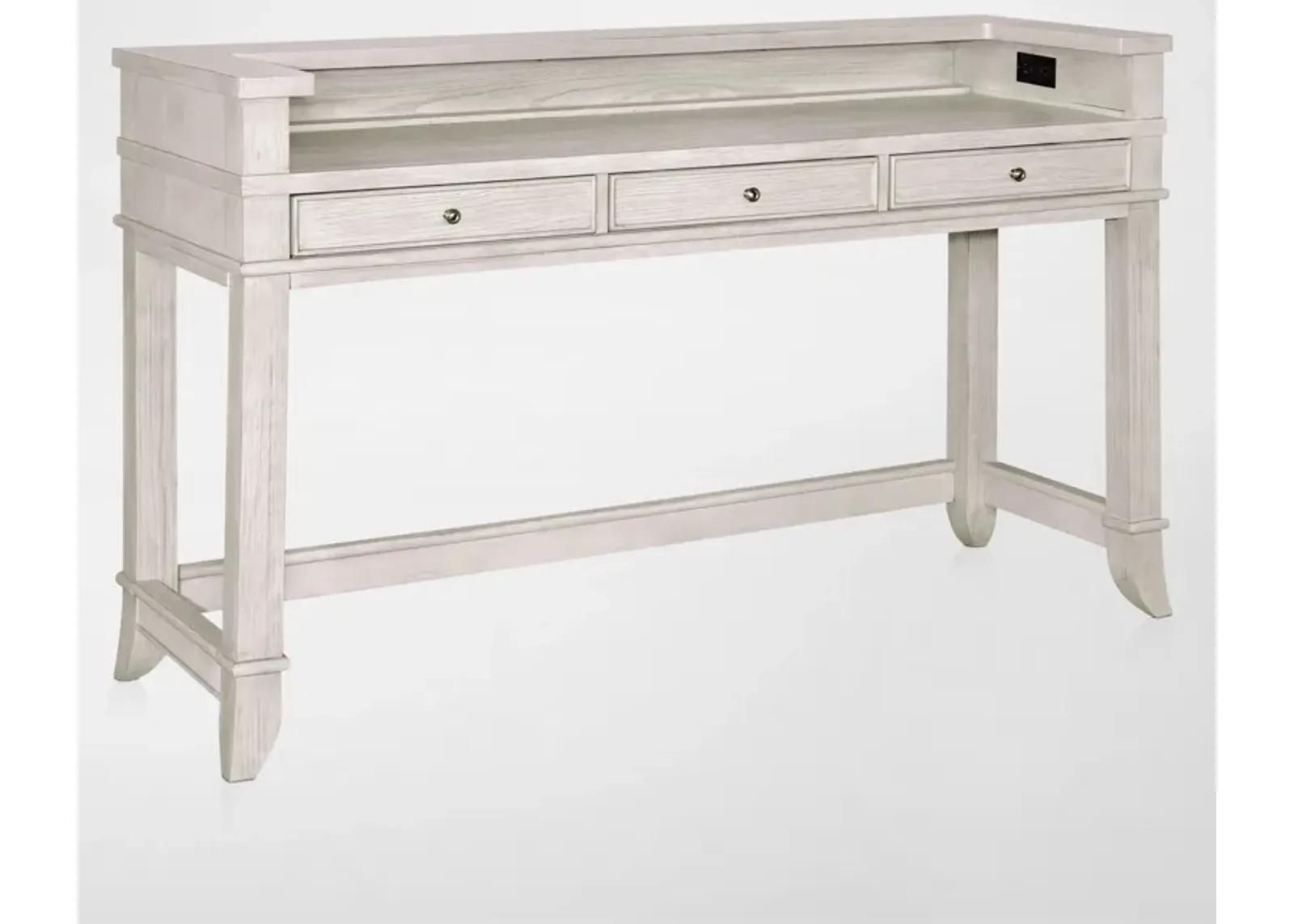 Hazel Gameday Console Table - Water White