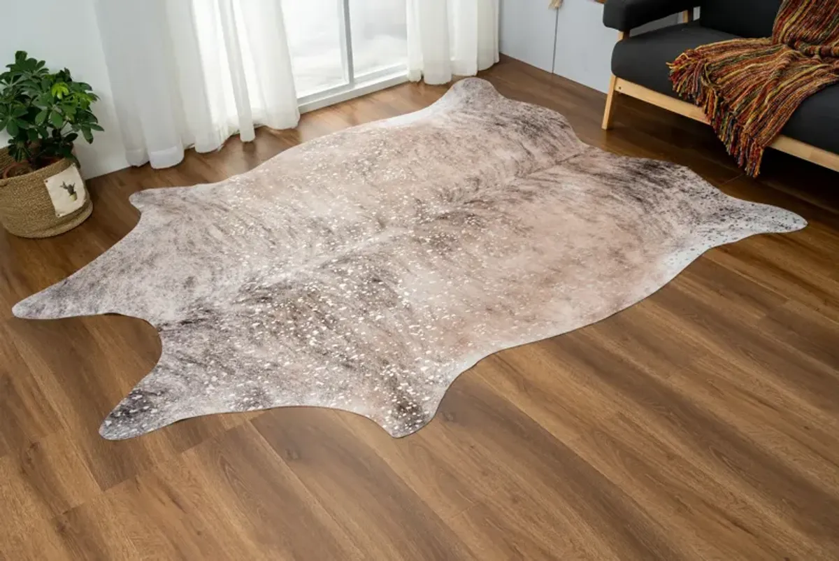 Faux Hide 5' x 6' Area Rug - Medium