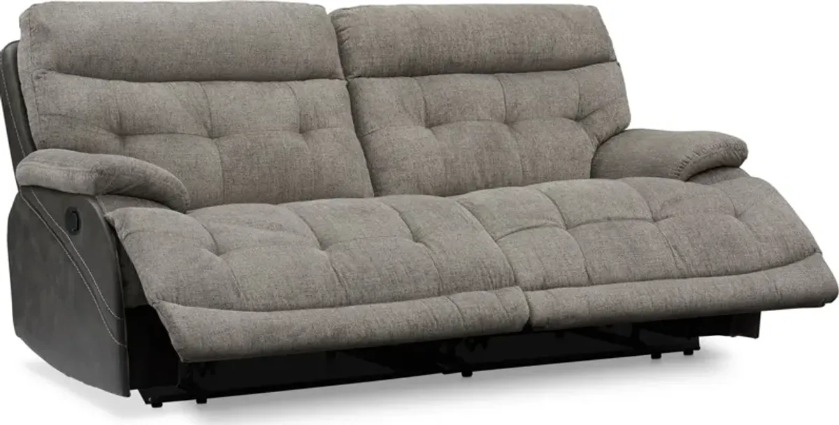 Beckett 2-Piece Manual Reclining Sofa - Gray