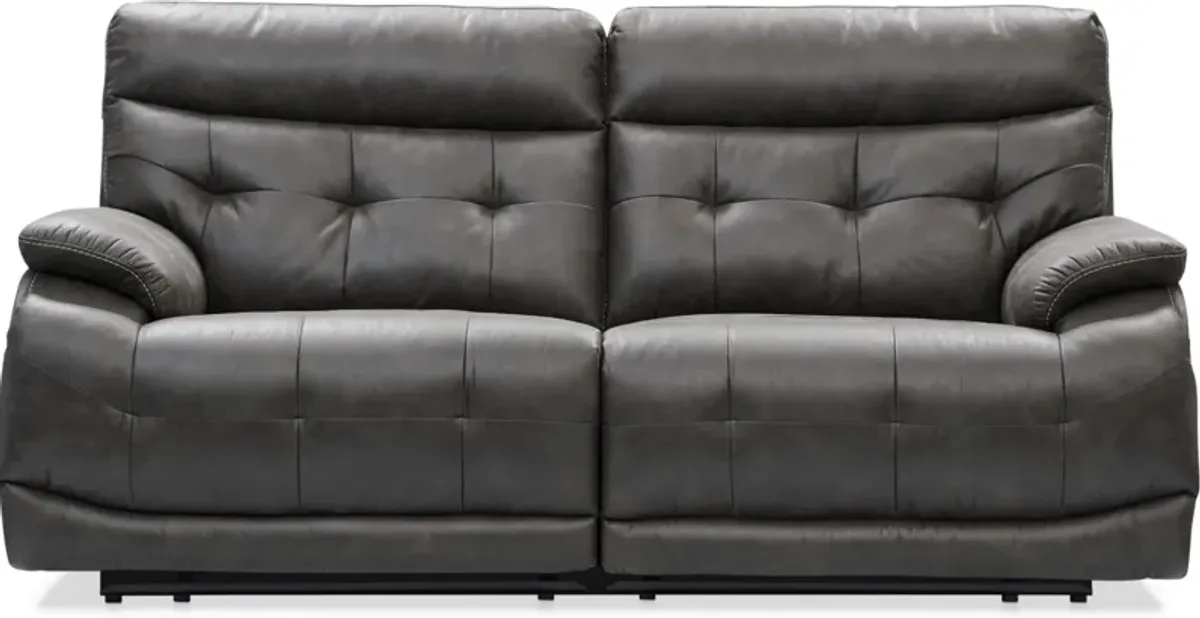 Beckett 2-Piece Manual Reclining Sofa - Charcoal