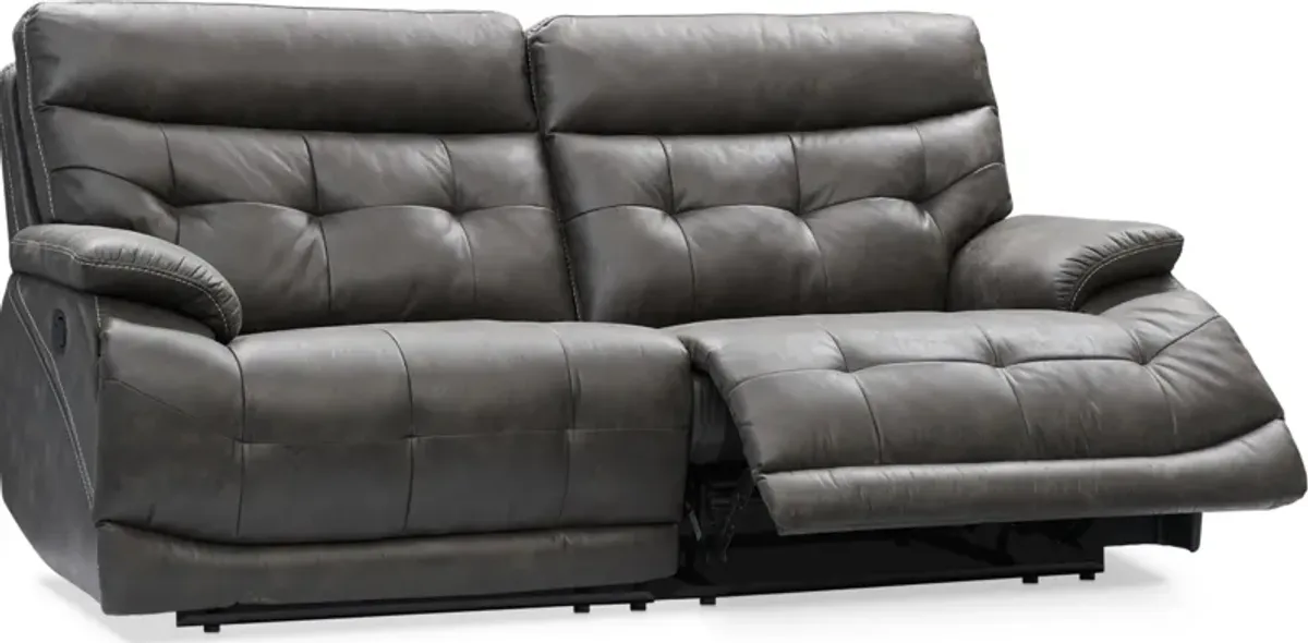 Beckett 2-Piece Manual Reclining Sofa - Charcoal