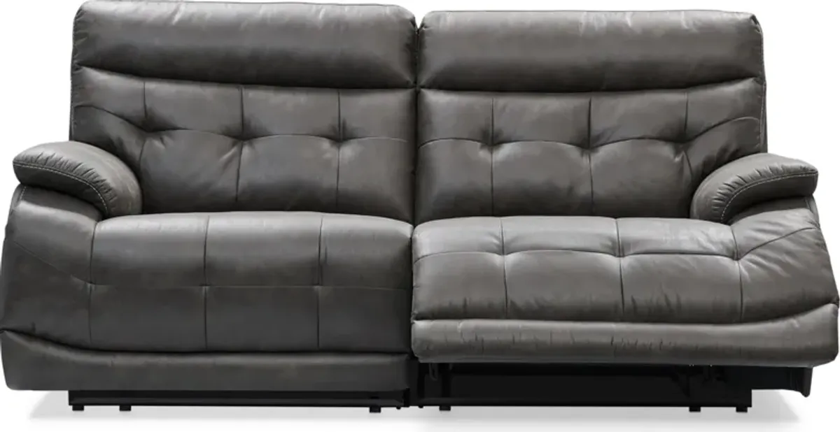 Beckett 2-Piece Manual Reclining Sofa - Charcoal