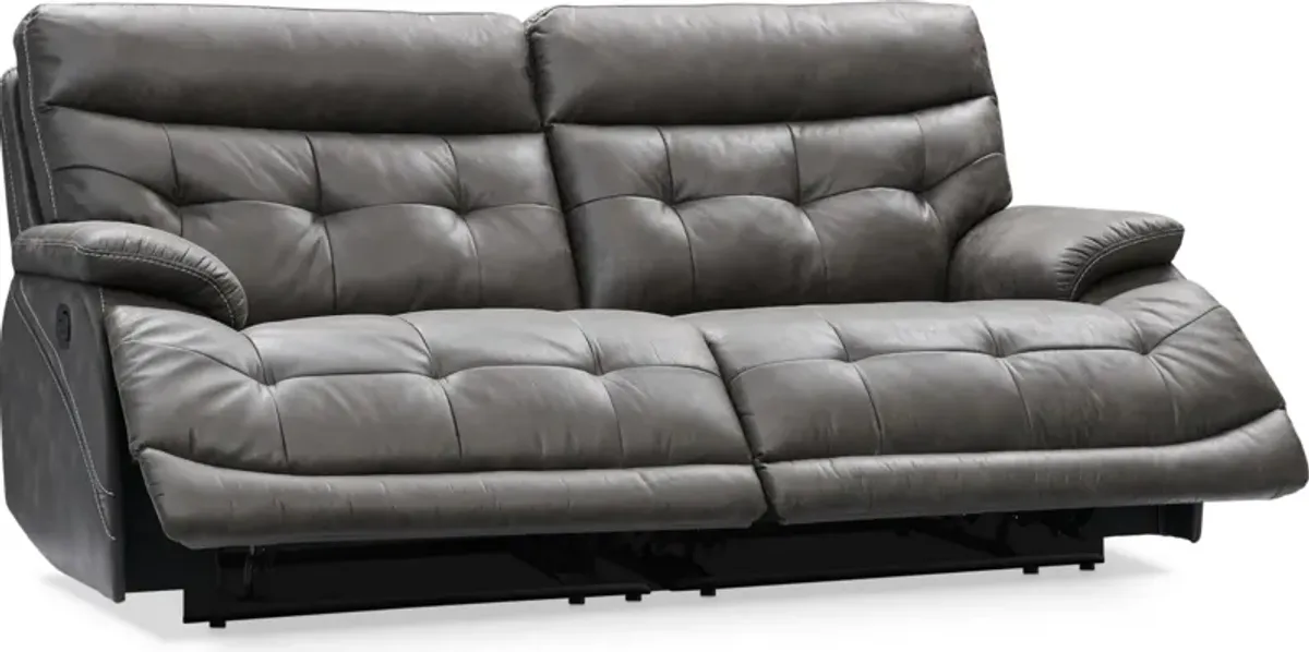 Beckett 2-Piece Manual Reclining Sofa - Charcoal