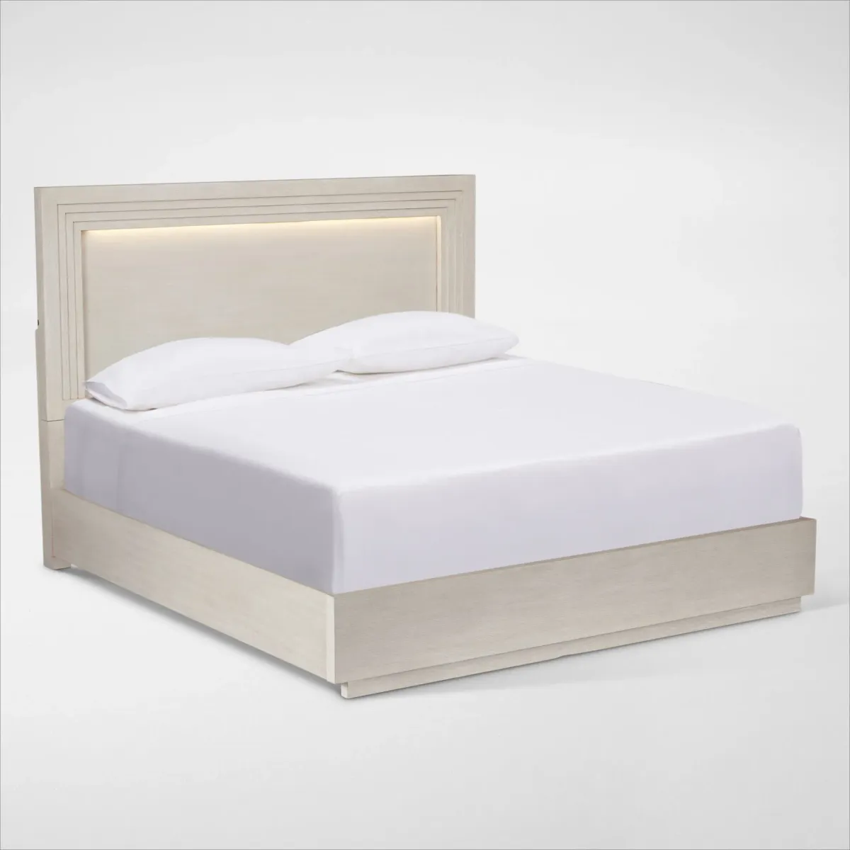 Arielle Queen Panel Bed - Parchment