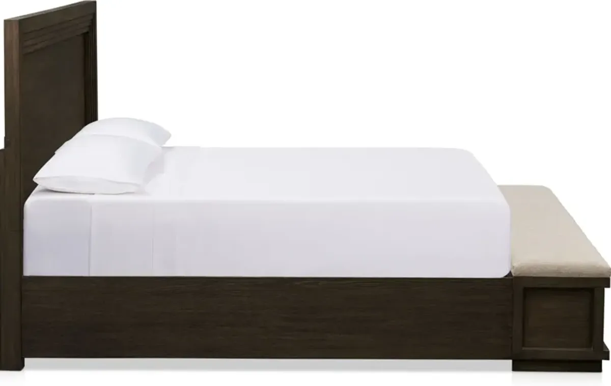 Arielle Queen Storage Bed - Tabacco