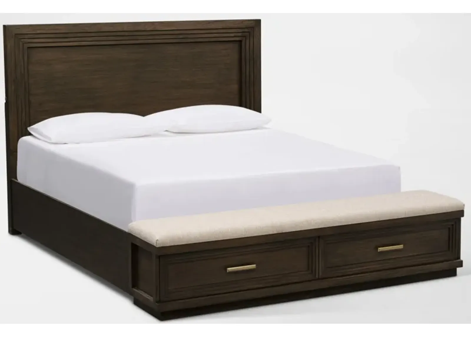 Arielle Queen Storage Bed - Tabacco