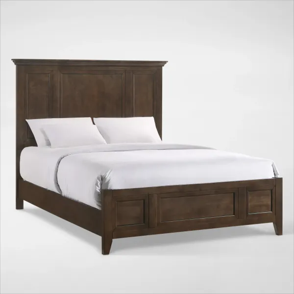Lincoln Solid Wood Queen Panel Bed - Hickory