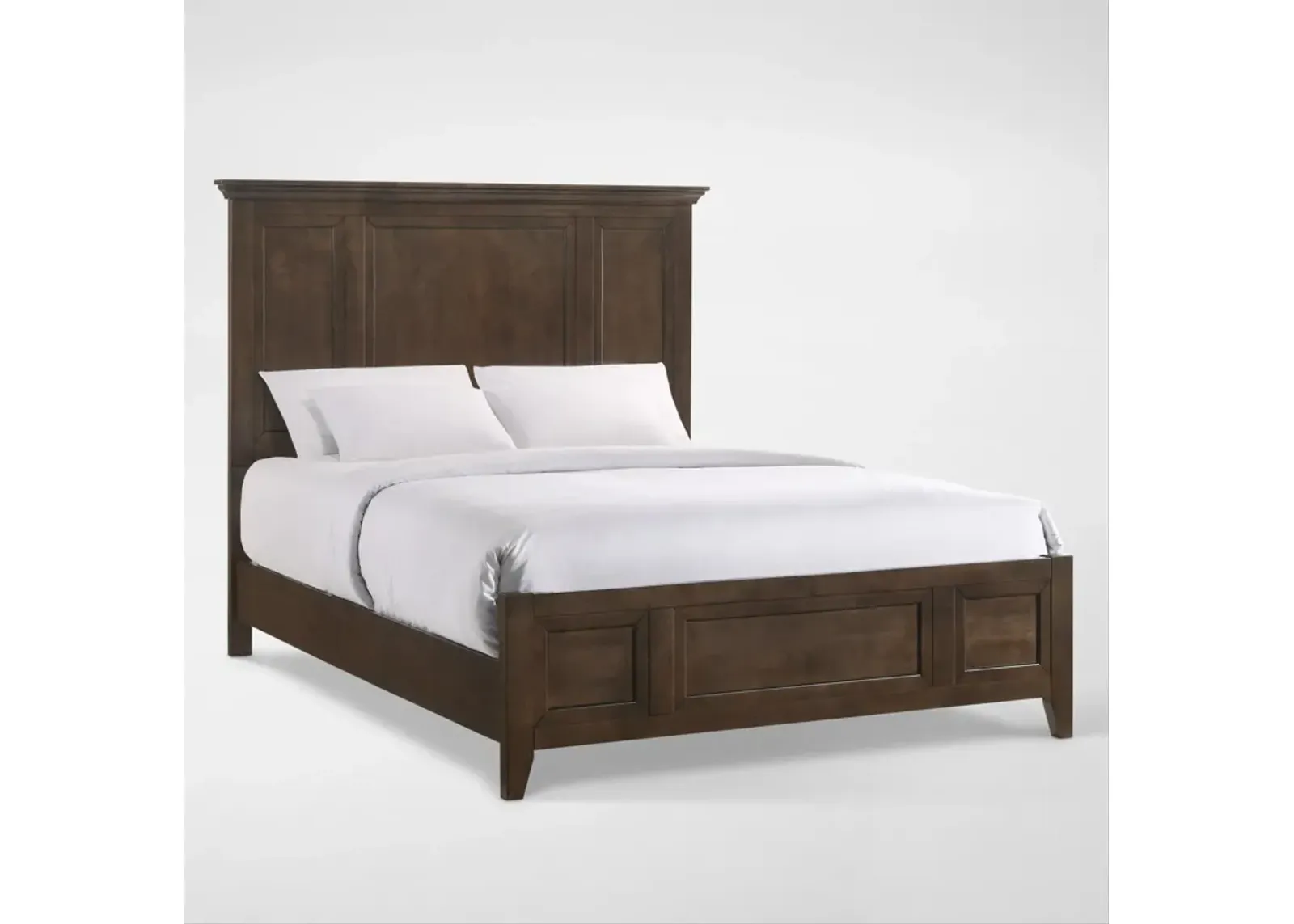 Lincoln Queen Panel Bed - Hickory