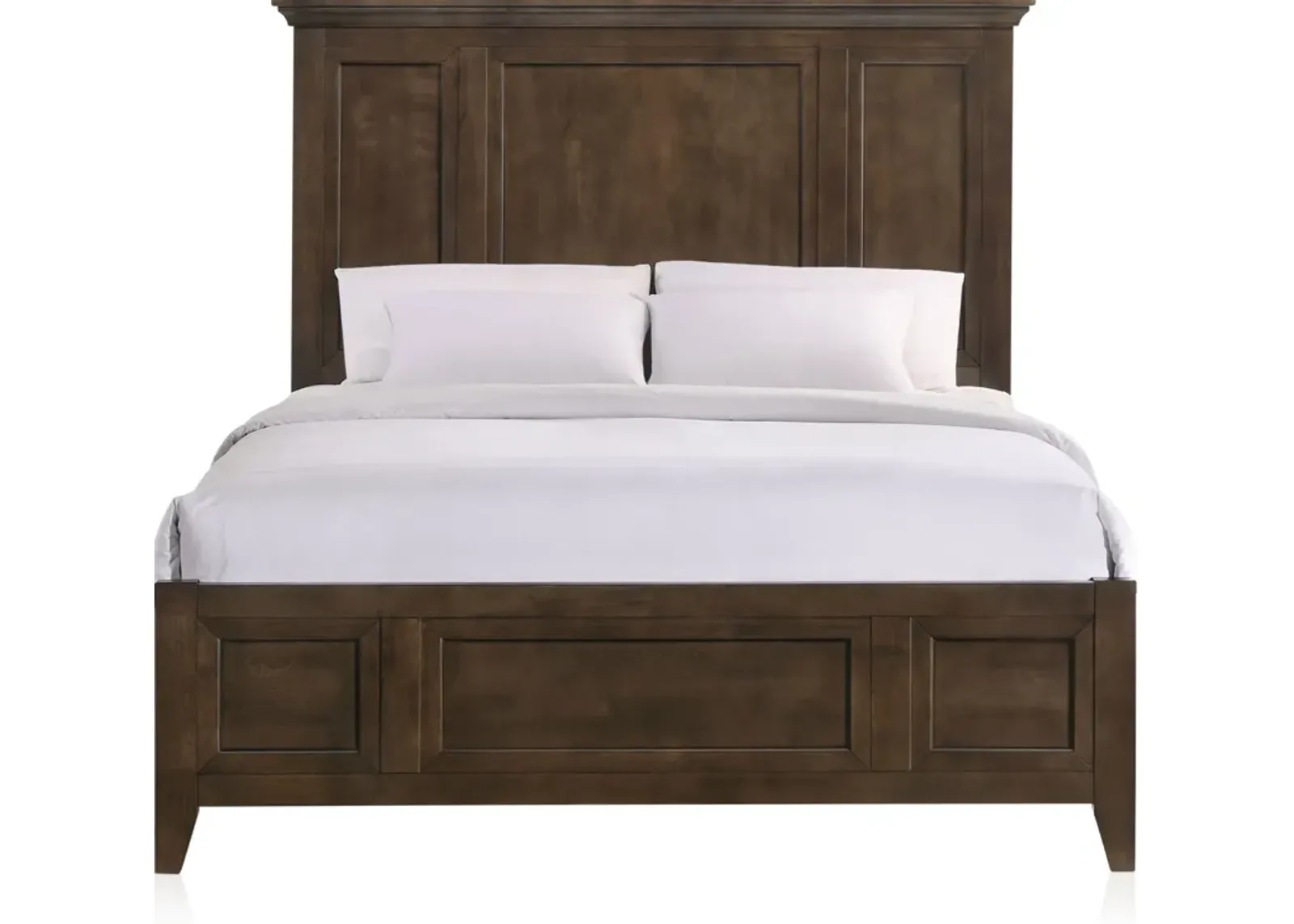 Lincoln King Panel Bed - Hickory