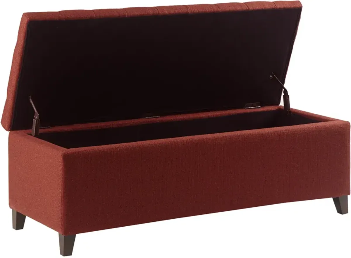 Wilmer Storage Bench - Rust