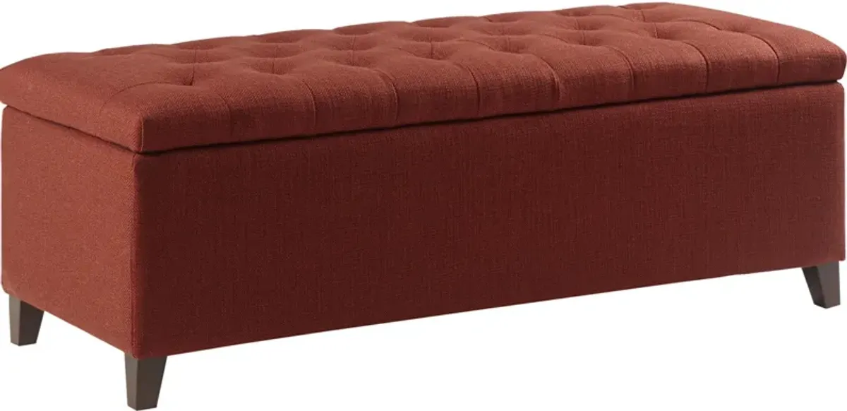 Wilmer Storage Bench - Rust