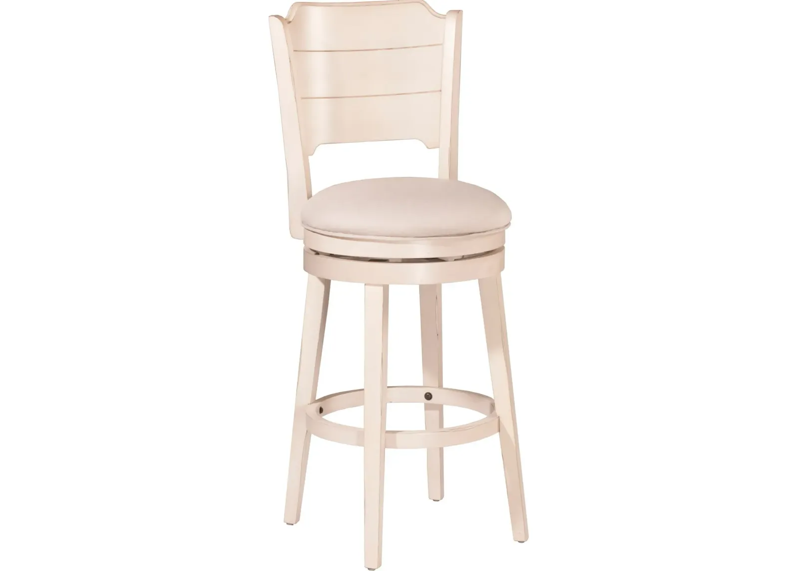 Florence Swivel Counter-Height Stool - White