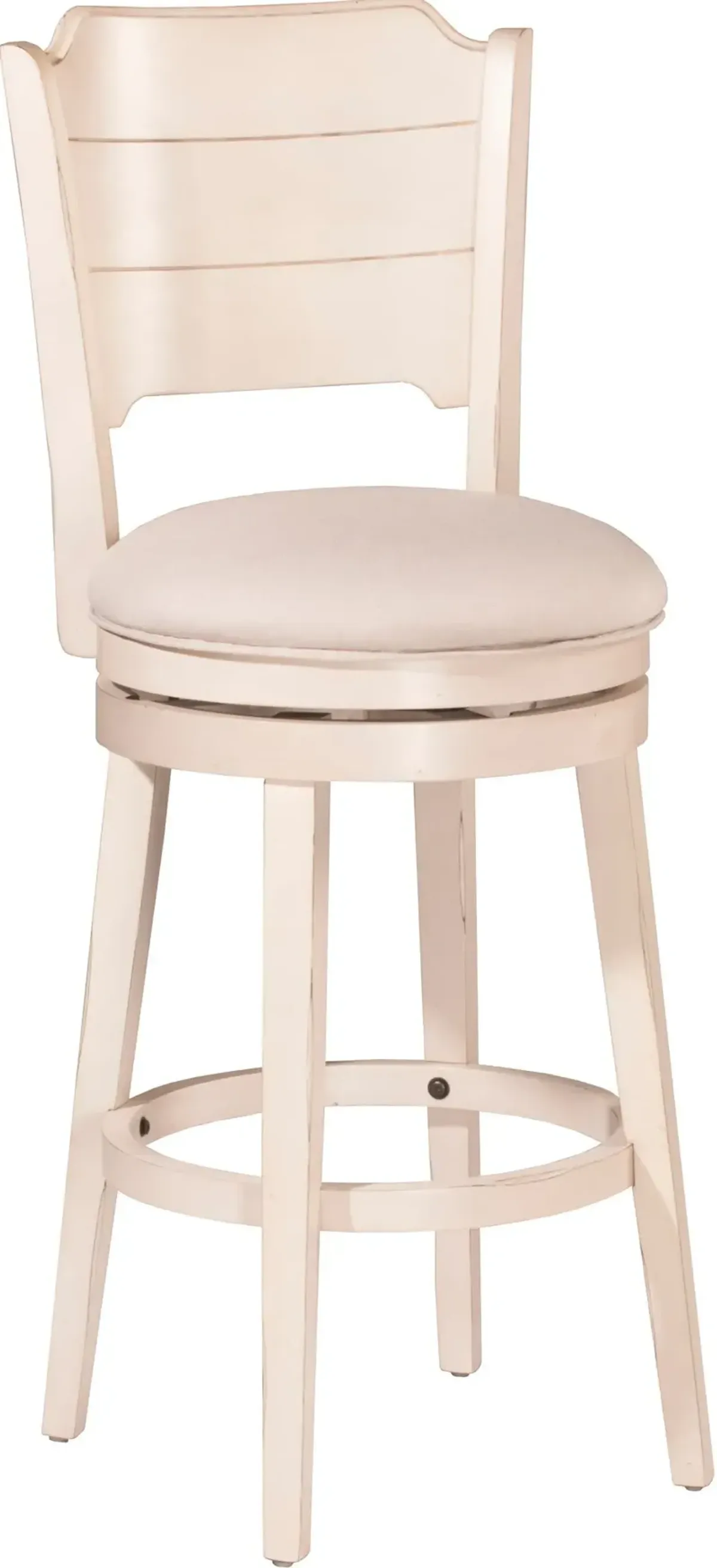 Florence Swivel Counter-Height Stool - White