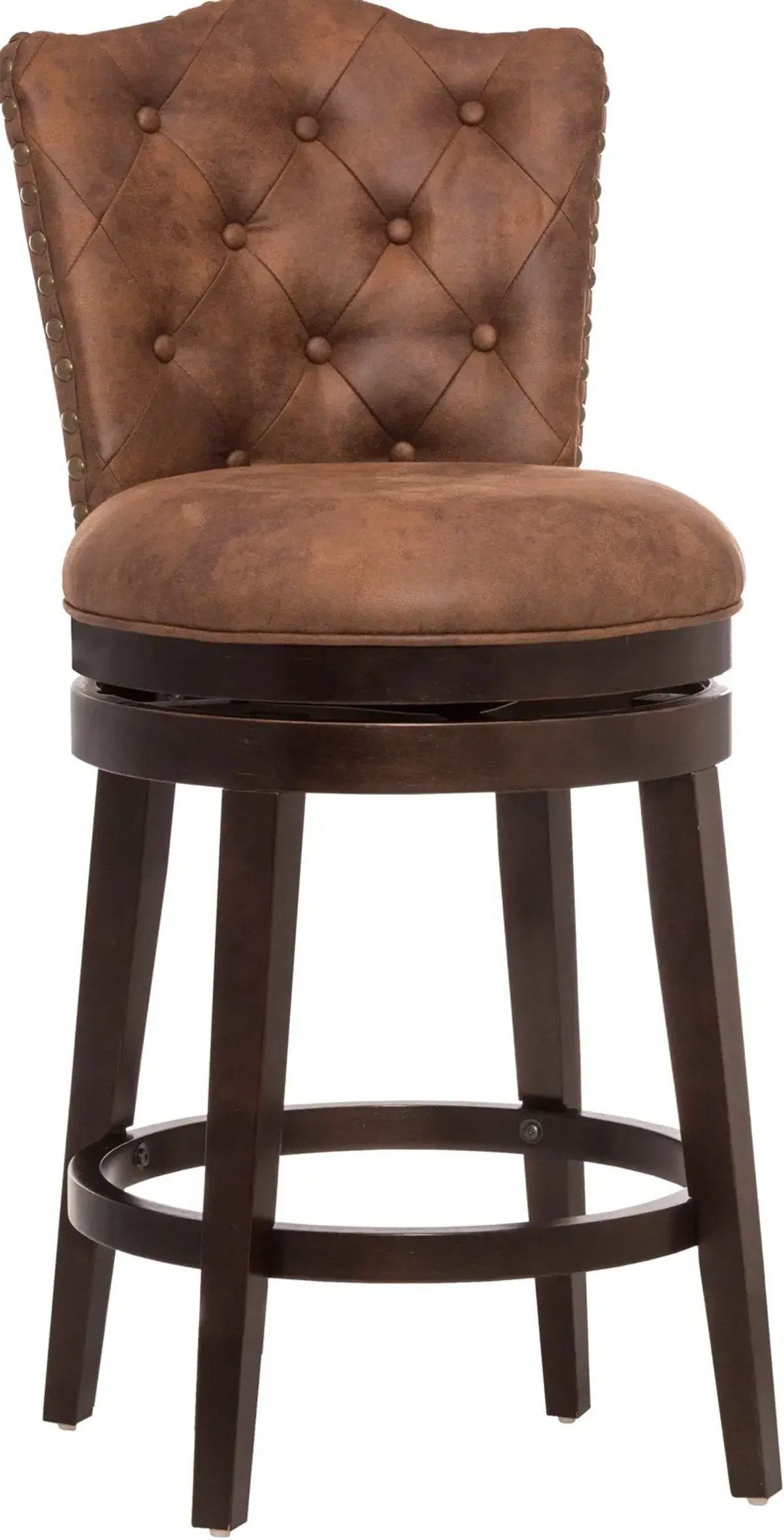 Naples Swivel Counter-Height Stool - Brown