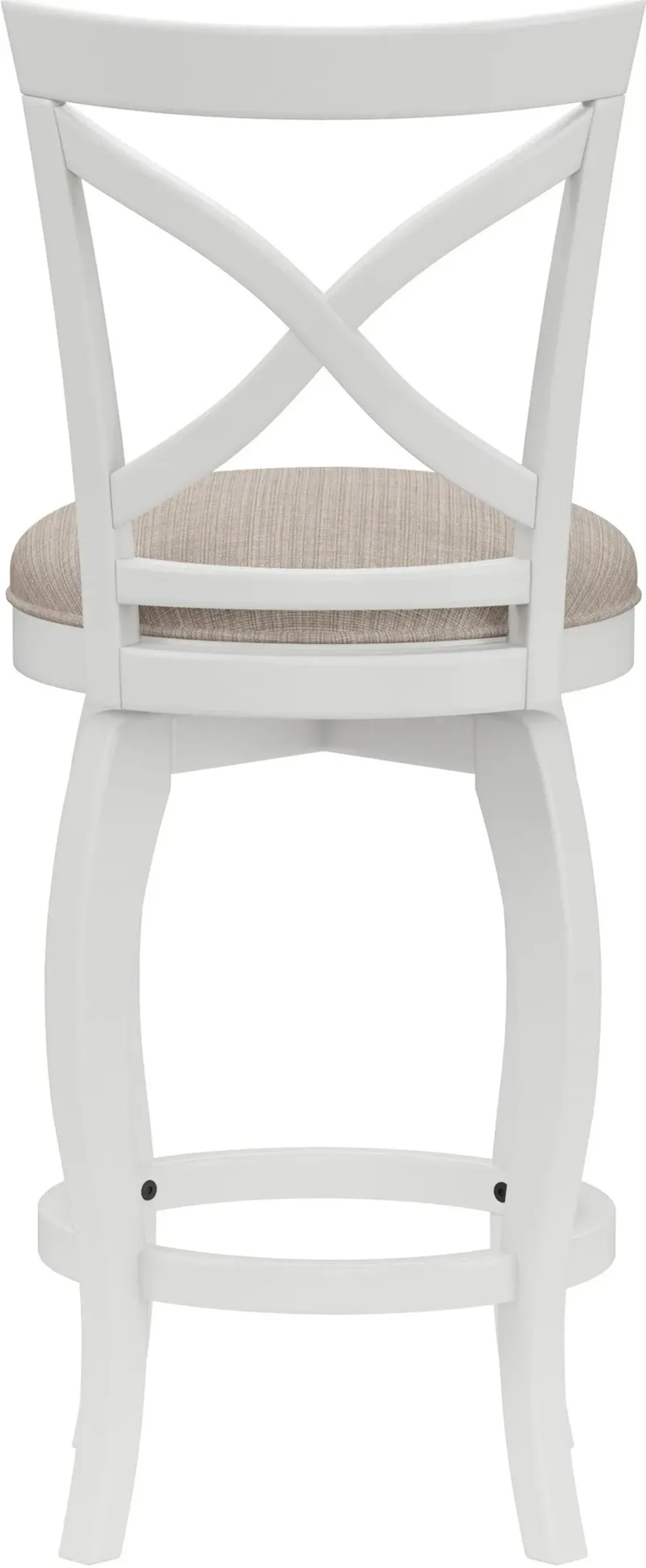 Positano Swivel Counter-Height Stool - White