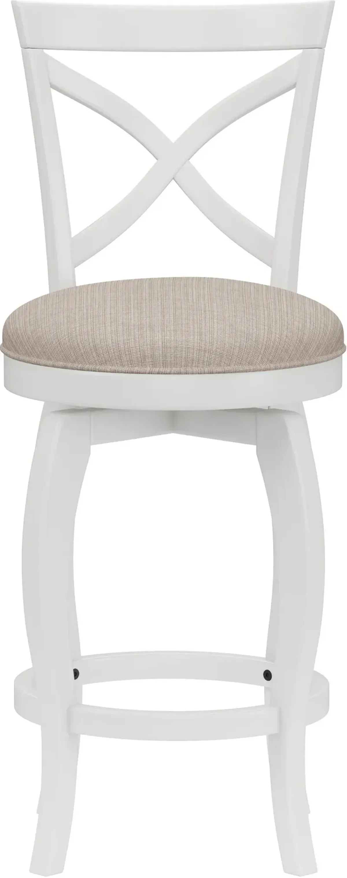 Positano Swivel Counter-Height Stool - White