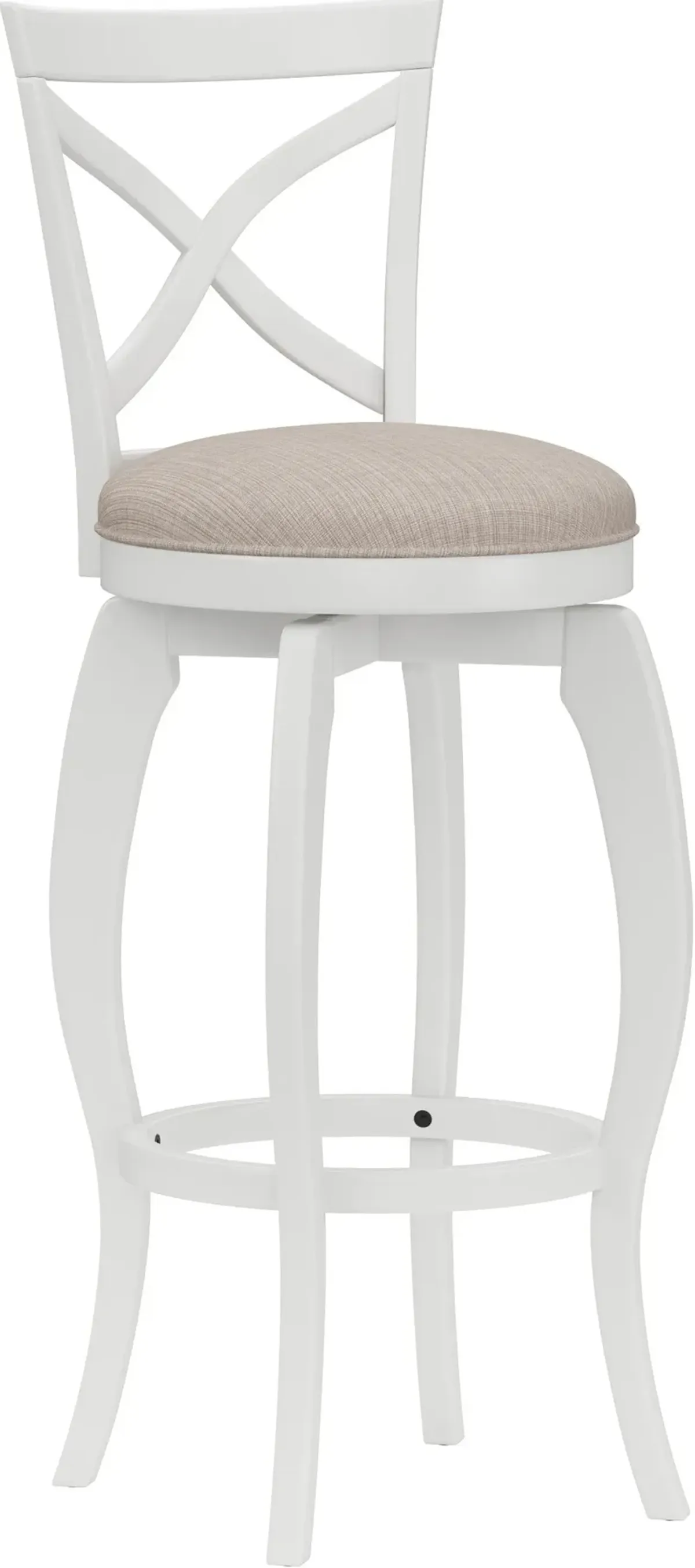 Positano Swivel Bar Stool - White